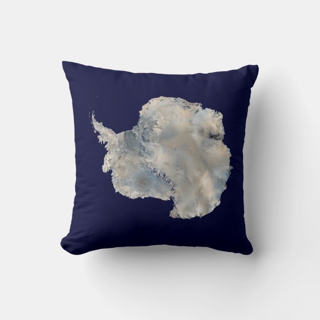 Antarktis (Blaue Marmorbildgebung der NASA) Kissen (Vorderseite)