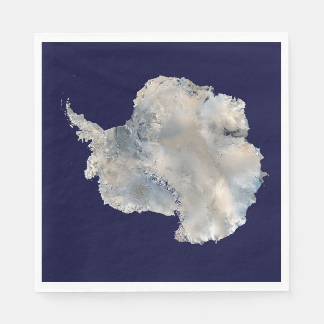 Antarktis (Blaue Marmorbildgebung der NASA) Serviette (Vorderseite)