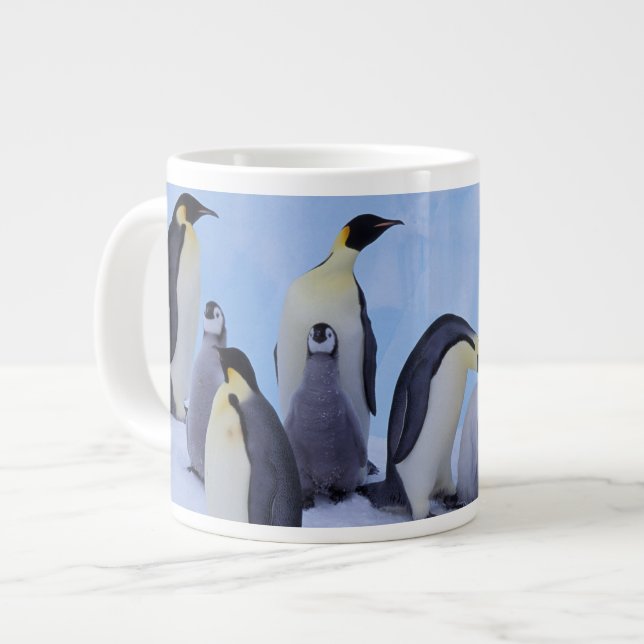 Antarktis, Emporer-Pinguine Jumbo-Tasse (Vorderseite Links)