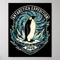 Antarktis-Expedition 2026 Retro-Souvenir-Pinguin 