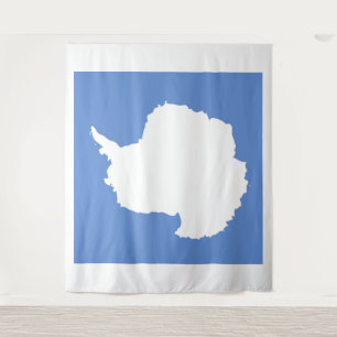 Antarktis-Flaggenemblem Wandteppich