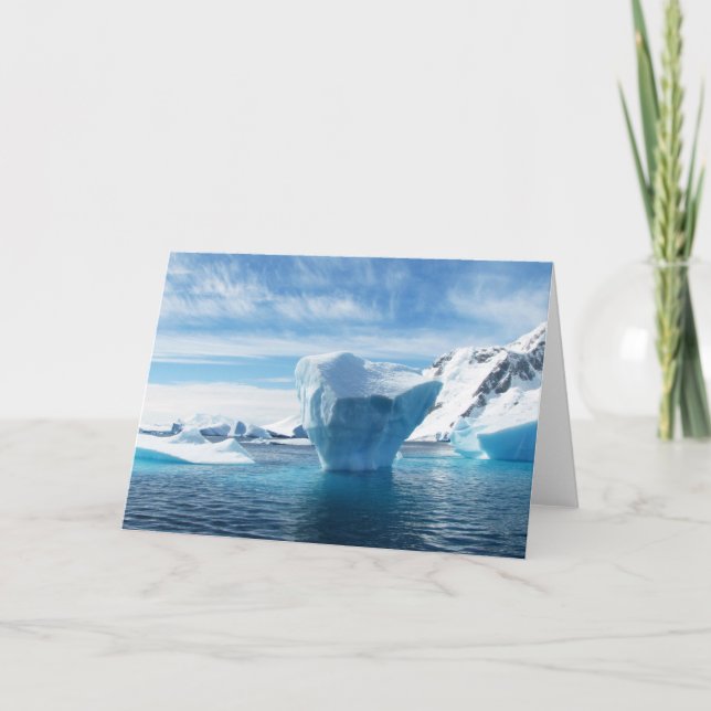 Antarktis Icebergs Dankeskarte (Vorderseite)