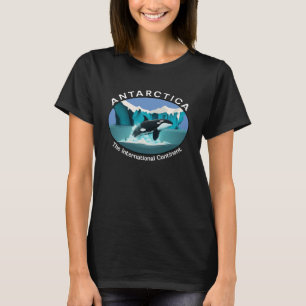 Antarktis Orca Whale Iceberg Cool Antarktis Souven T-Shirt