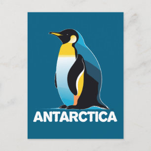 Antarktis Penguin Postkarte