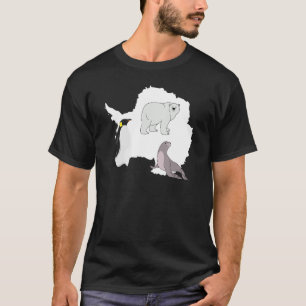 Antarktis Polar Bear Penguin und Siegel T-Shirt