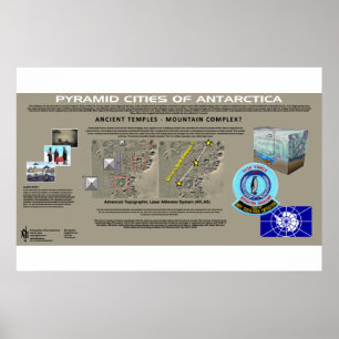 Antarktis Pyramidenstädte 3 Poster