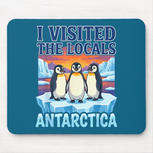 Antarktis Reise Souvenir Pinguin Expedition Mousepad (Vorne)