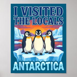 Antarktis Reise Souvenir Pinguin Expedition Poster