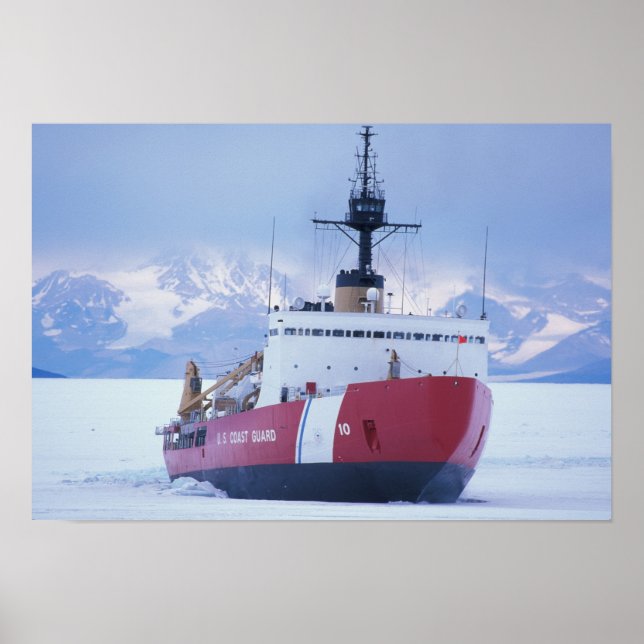 Antarktis, Ross Island, McMurdo Station, USCG Poster (Vorne)