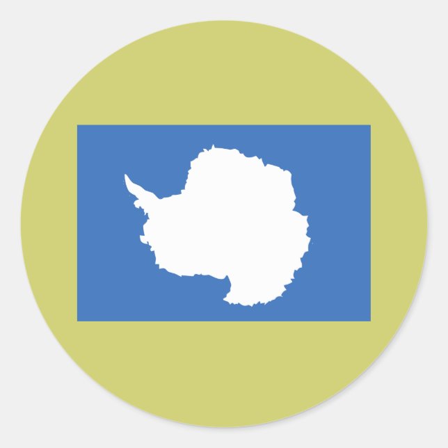Antarktis Runder Aufkleber (Vorderseite)