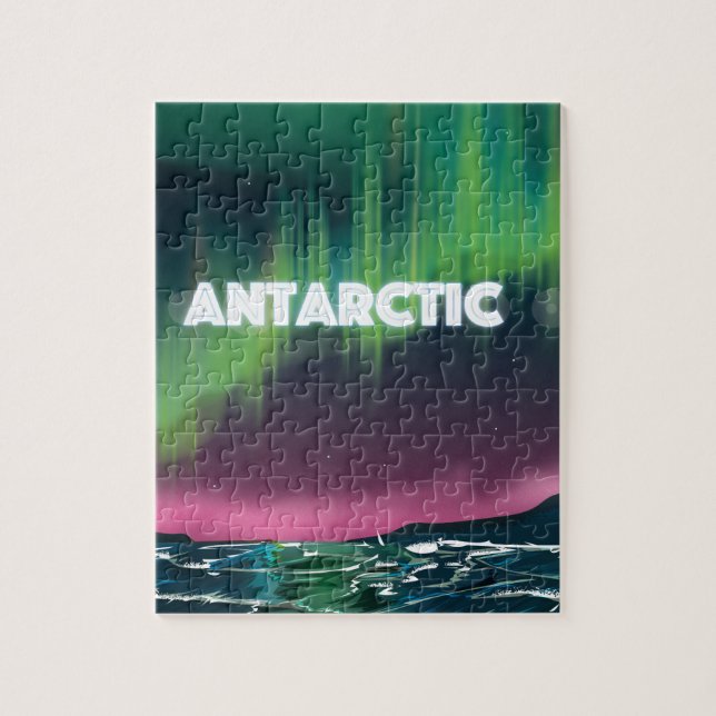 Antarktis Travel Poster Puzzle (Vertikal)