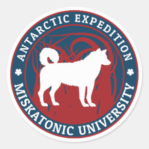 Antarktische Expedition der Universität Miskatonic Runder Aufkleber