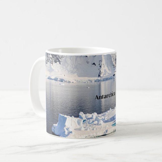 Antarktischer Eisberg Kaffeetasse (Vorderseite Links)