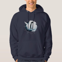 Antarktischer Pinguin-Emblem – Design für Polarfor Hoodie