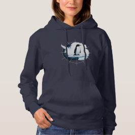 Antarktischer Pinguin-Emblem – Design für Polarfor Hoodie