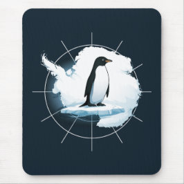 Antarktischer Pinguin-Emblem – Design für Polarfor Mousepad