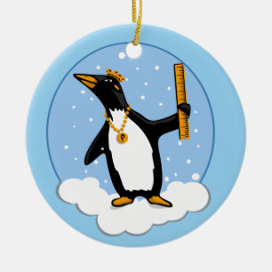 Antarktischer Weihnachts-Lineal-Schmuck Keramik Ornament