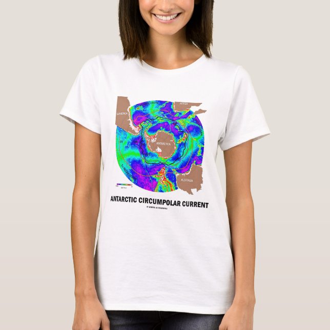 Antarktischer zirkumpolarer Strom T-Shirt (Vorderseite)