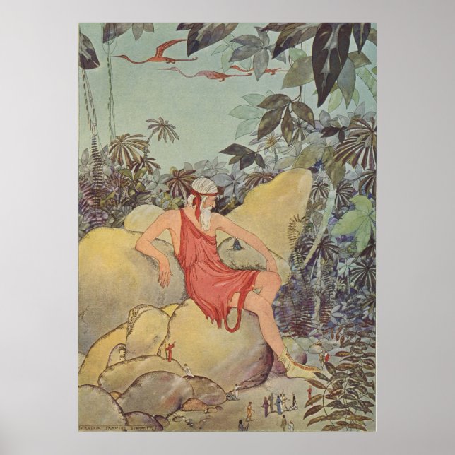 Antaus und die Pygmäen Poster (Vorne)