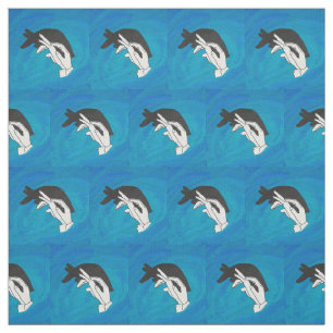 Anteater auf Blue Stoff