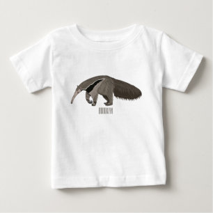 Anteater-Cartoon-Abbildung Baby T-shirt