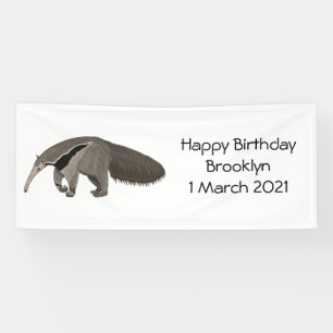 Anteater-Cartoon-Abbildung Banner