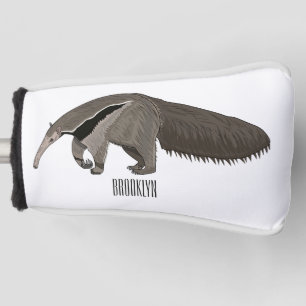 Anteater-Cartoon-Abbildung Golf Headcover