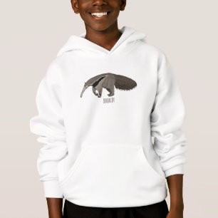 Anteater-Cartoon-Abbildung Hoodie