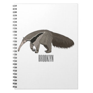 Anteater-Cartoon-Abbildung Notizblock