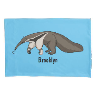 Anteater-Happy-Cartoon-Abbildung Kissenbezug