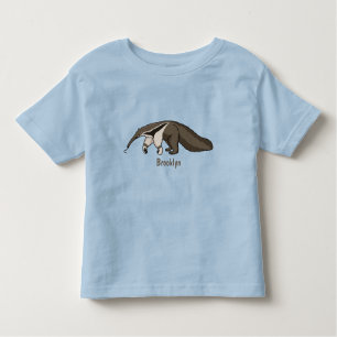 Anteater-Happy-Cartoon-Abbildung Kleinkind T-shirt