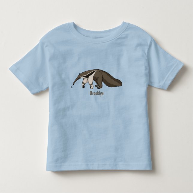 Anteater-Happy-Cartoon-Abbildung Kleinkind T-shirt (Vorderseite)