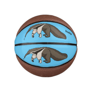 Anteater-Happy-Cartoon-Abbildung Mini Basketball