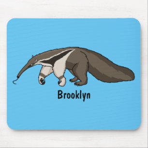 Anteater-Happy-Cartoon-Abbildung Mousepad