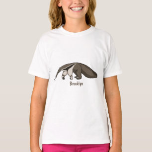 Anteater-Happy-Cartoon-Abbildung T-Shirt