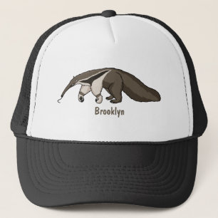 Anteater-Happy-Cartoon-Abbildung Truckerkappe