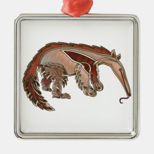 Anteater Ornament Aus Metall
