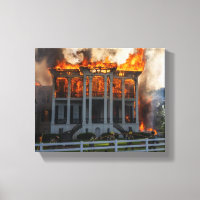 Antebellum-Herrenhaus | Feuer bricht im Nottoway R