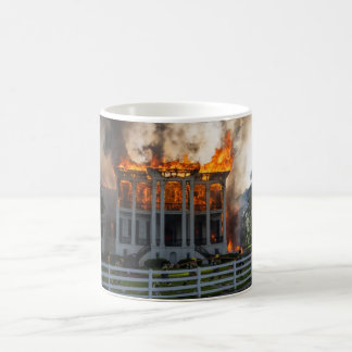 Antebellum Mansion | Feuer bricht Nottoway Resort  Kaffeetasse