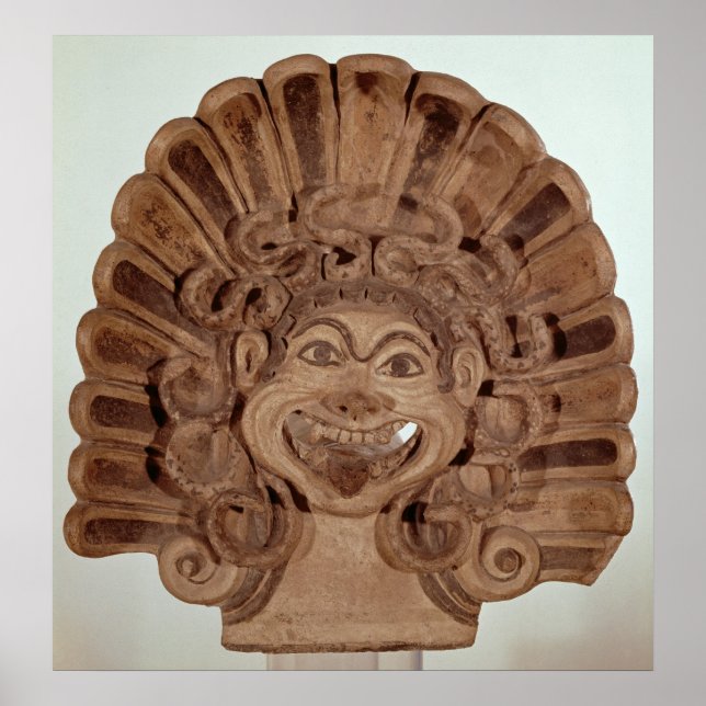 Antefix mit dem Kopf eines Gorgons Poster (Vorne)