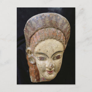 Antefix mit weiblichem Kopf, aus Cerveteri Postkarte