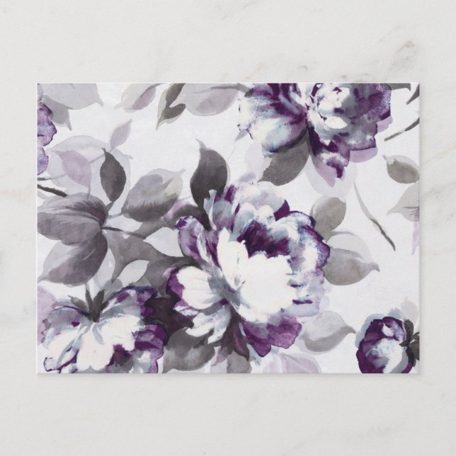 Anteil der Rose von Pflaumen Postkarte (Vorderseite)