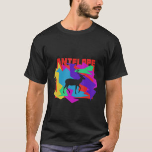 Antelope Animal Mosaik Puzzle T-Shirt