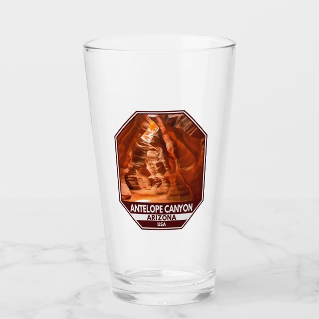 Antelope Canyon Arizona Glas (Vorderseite)