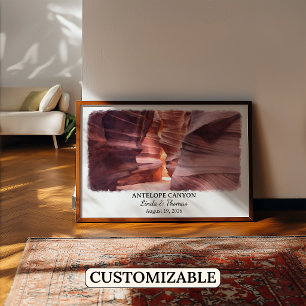 Antelope Canyon Arizona Poster, Aquarell, Maßgesch Poster