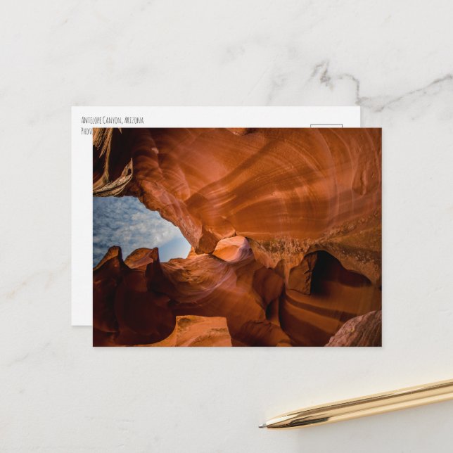 Antelope Canyon Arizona Postkarte (Vorderseite/Rückseite Beispiel)