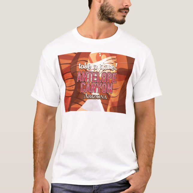 Antelope Canyon Arizona Reiseplakat. T-Shirt (Vorderseite)