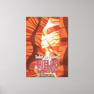 Antelope Canyon Arizona Reiseposter Leinwanddruck