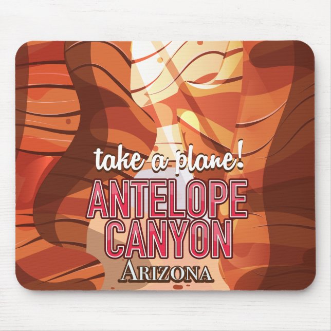 Antelope Canyon Arizona Reiseposter Mousepad (Vorne)