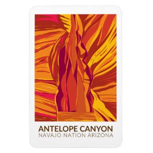 Antelope Canyon Arizona Vintage Magnet